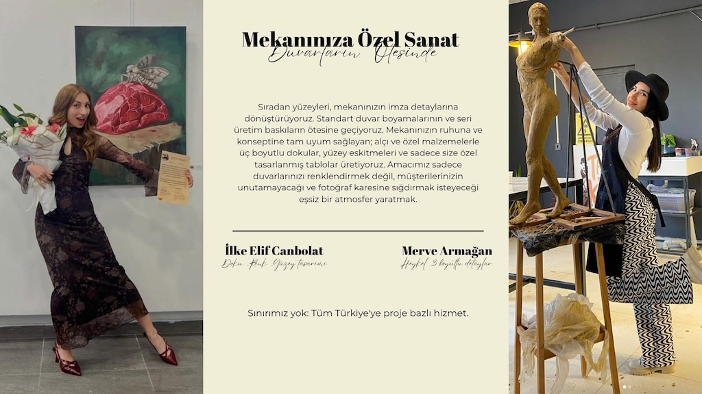 Mekanınıza Özel Duvar Tasarımı, Sanatsal Boyama ve Alçı Rölyef