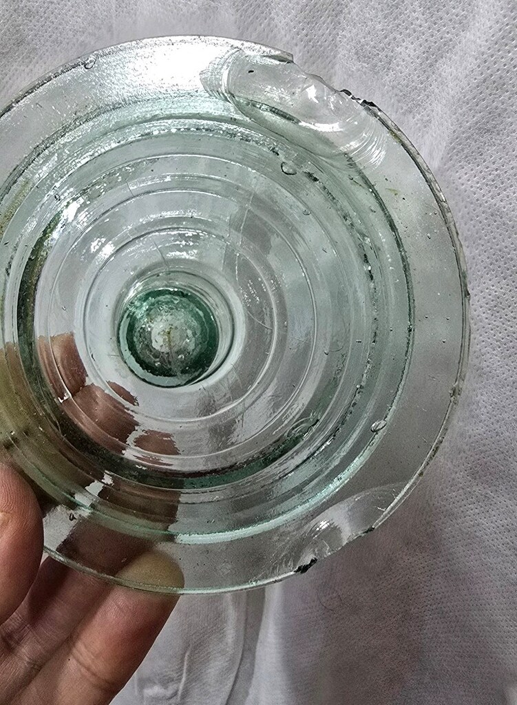 osmanlı dönemi Büyük boy Üfleme Cam Turşuluk Şekerlik Orjinal kapak - 3