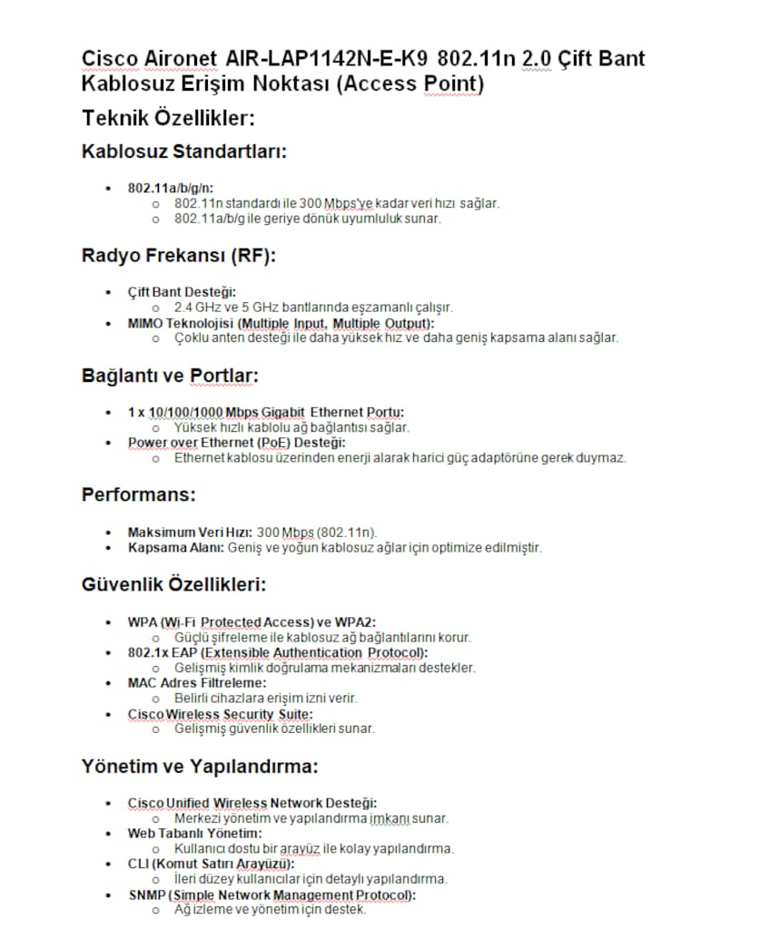 CİSCO ACCESS POİNT - 8