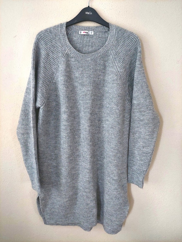 MİRAY oversize simli Triko Tunik&elbise