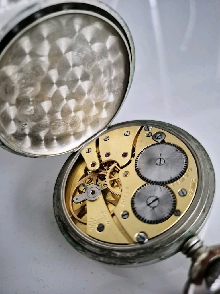 Yaklaşık 100 Yıllık Antika Revue Cep Saati - 5
