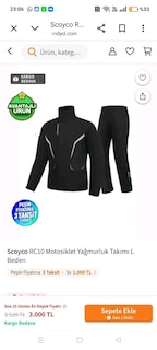 scoyco motorcu yağmurluk rüzgarlık