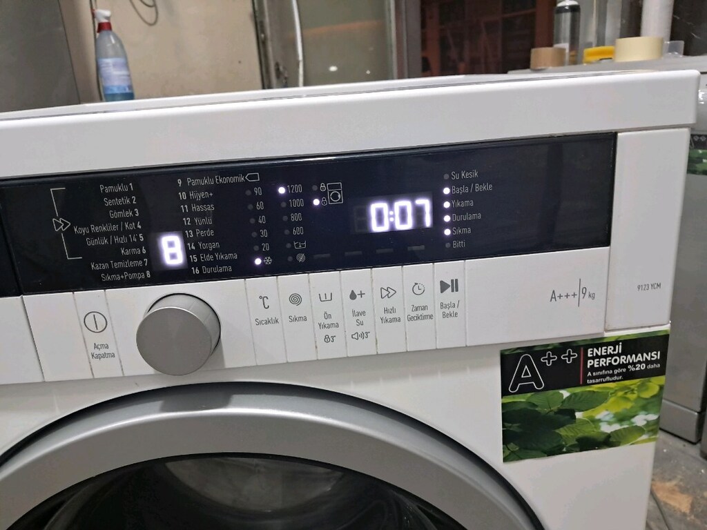 sıfır gibi arcelik 9kloluk piyano serisi camaşır makinesi 9.500tl - 6