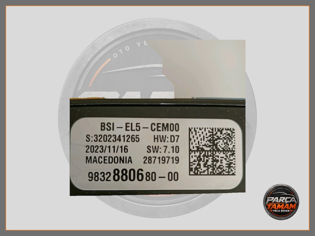 PEUGEOT CİTROEN FİAT BCM BEYNİ ORJİNAL 9832880680 - 5