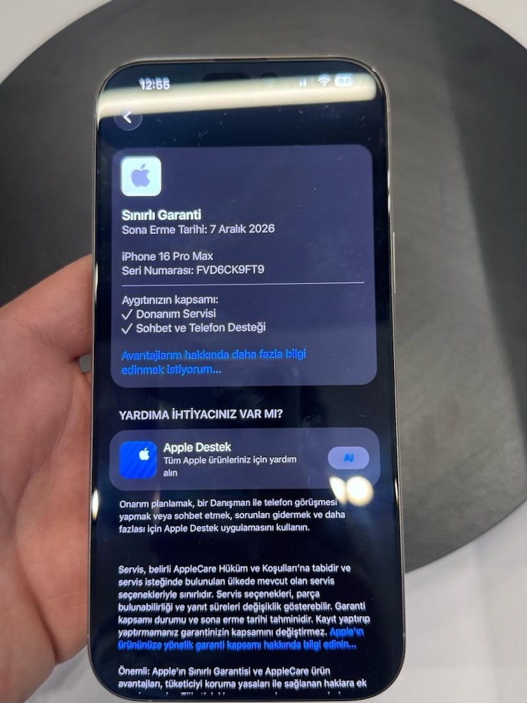 Temiz Kullanılmış İlk Elden İphone 16promax 256 gb - 4