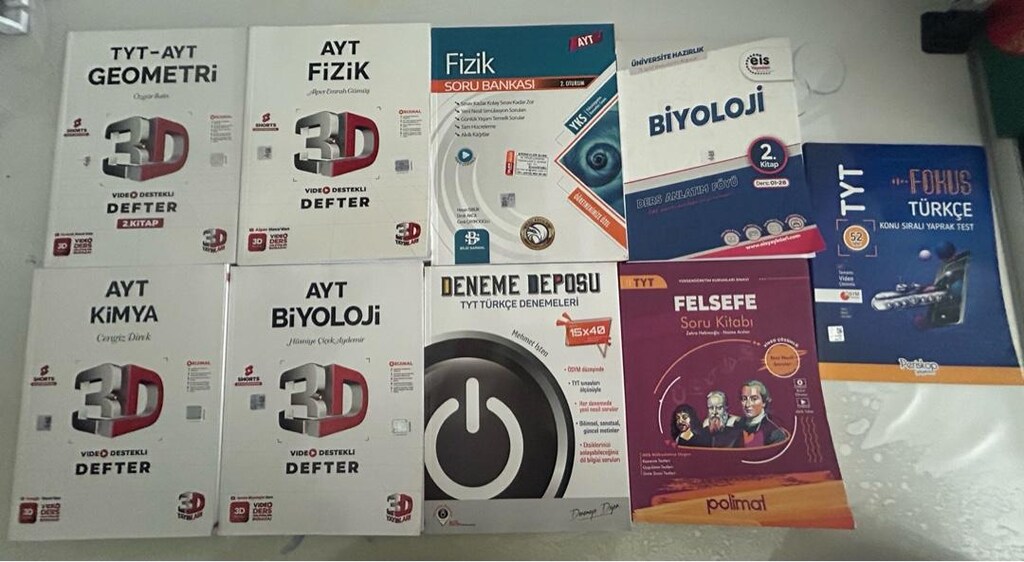 3D YAYINLARI AYT ve TYT TEST KİTAPLARI - 2