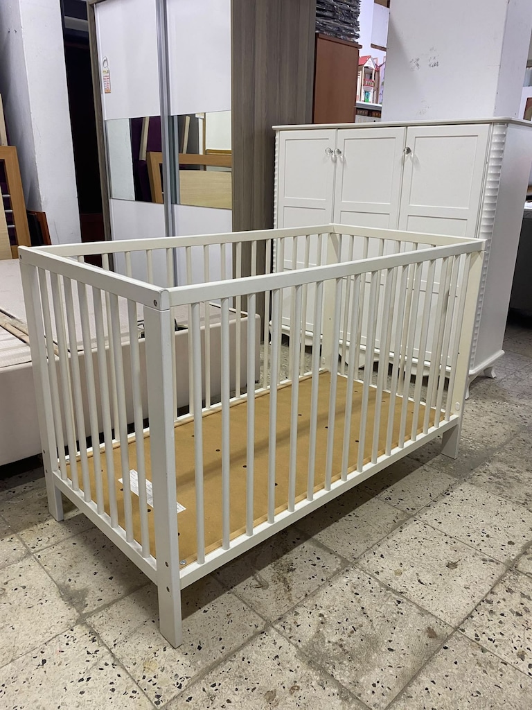 2. EL IKEA MARKA AHŞAP BEBEK BEŞIĞI - 7