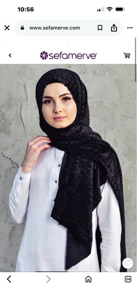 Siyah Dokulu Kadife Şal - 6