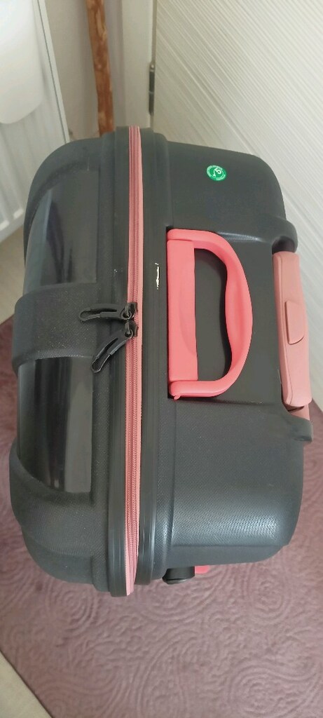 POLO VALİZ BÜYÜK BOY SİYAH PEMBE - 3