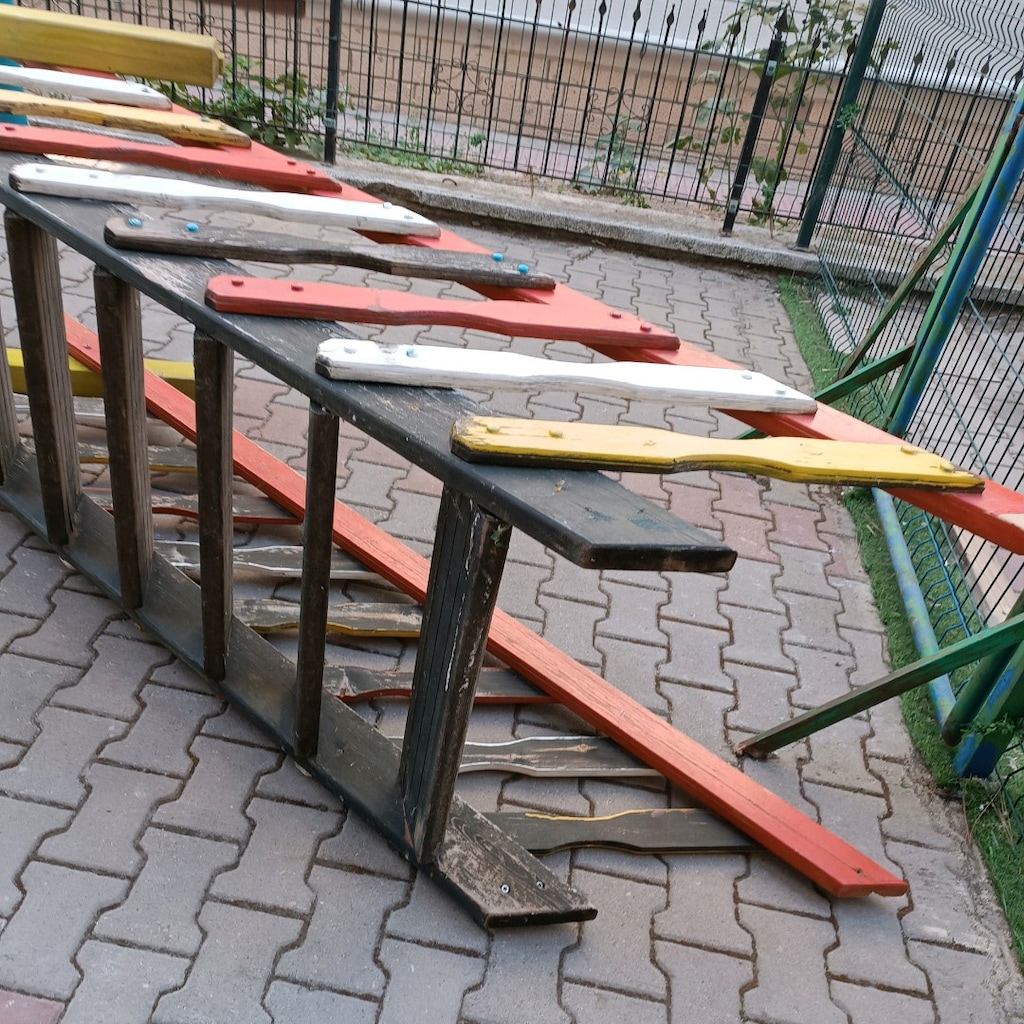 Ahşap Merdiven ahşap diktörtgen - 2