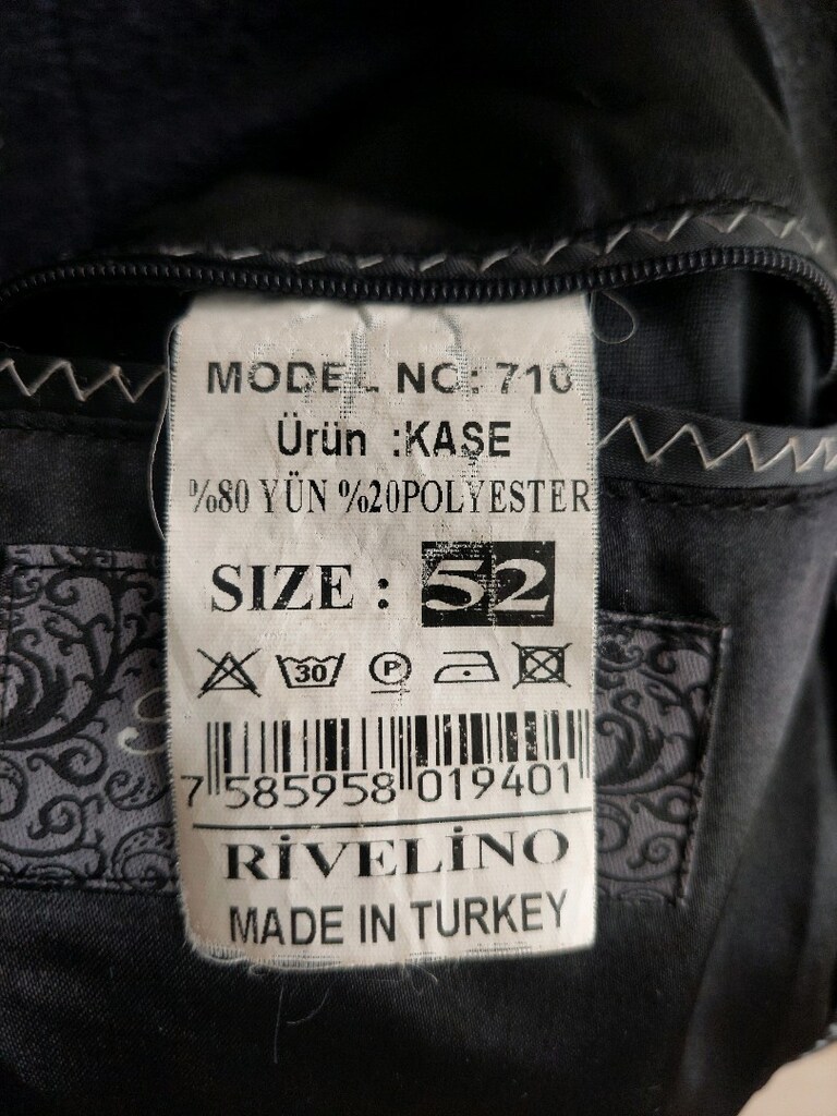 Rivelino Exclusive siyah Yün Kaşe kaban - 8
