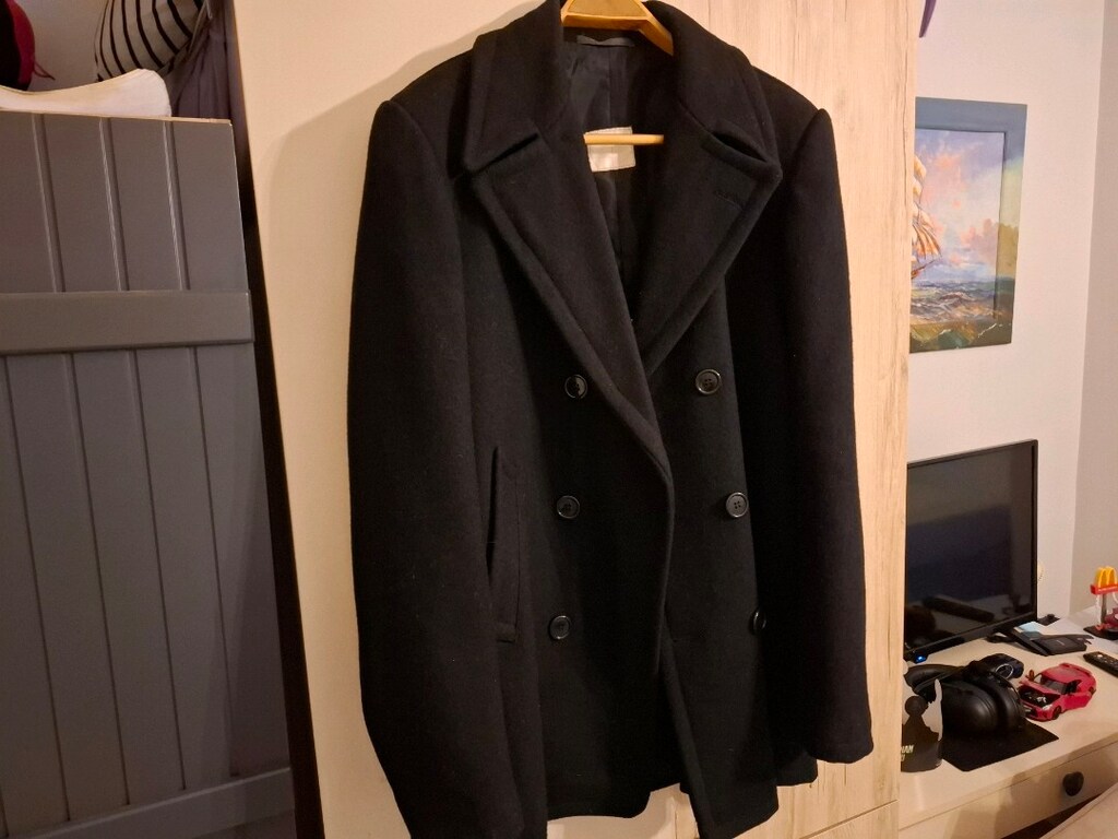 Fabrika Slim Fit Erkek Kaşe Kaban - 2