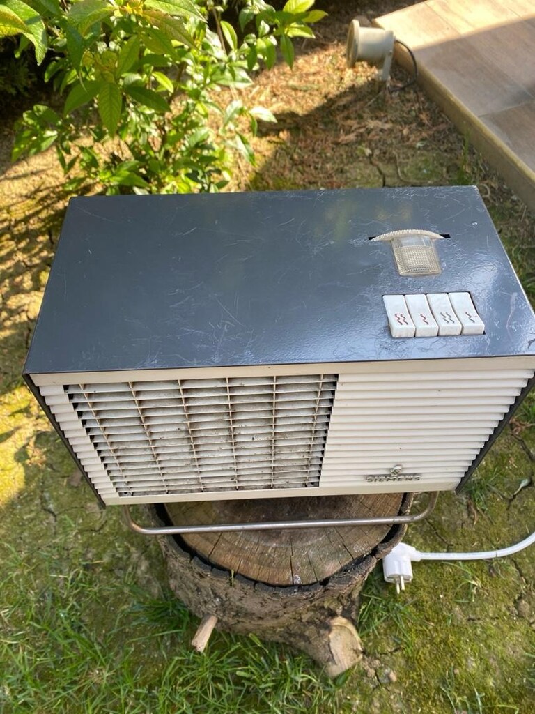 1950-1960 üretimi hem ısıtıcı hem soğutucu mini soba - 3