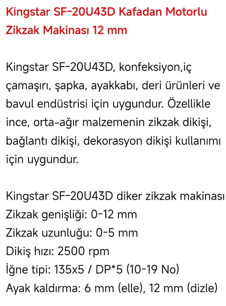 zikzak_ dikiş makinası( sıfır ayarında 2 ay kullanıldı,ihtiyaç fazlasi - 3