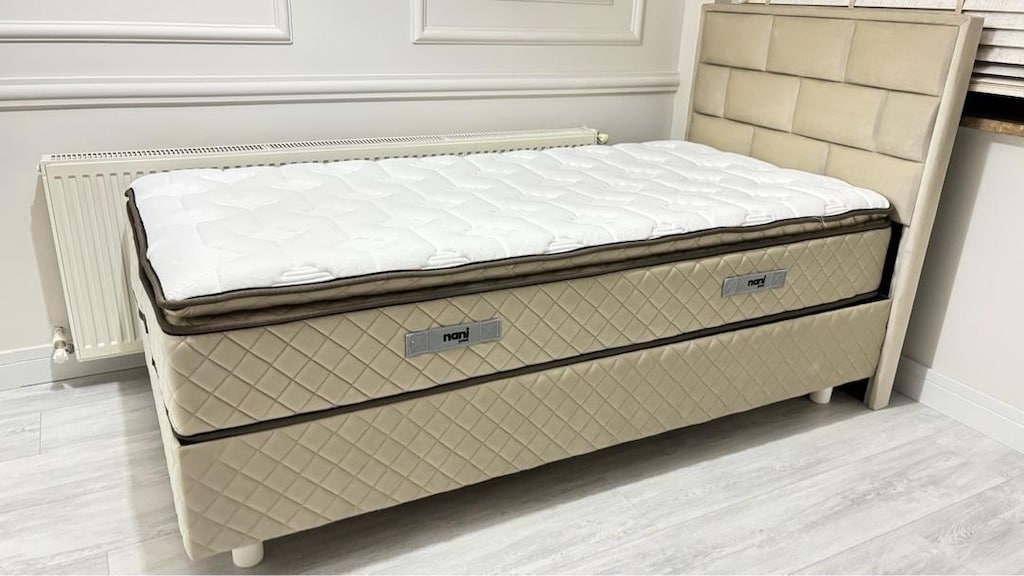 2 adet-Tek kişilik-Baza-Başlık-Full ortapedik, pedli sıfır yatak - 10