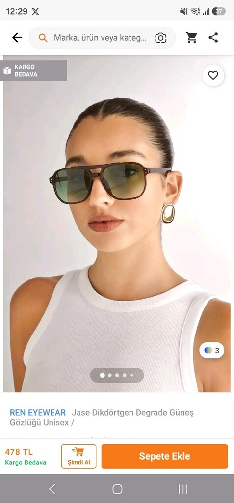 unisex güneş gözlüğü - 5