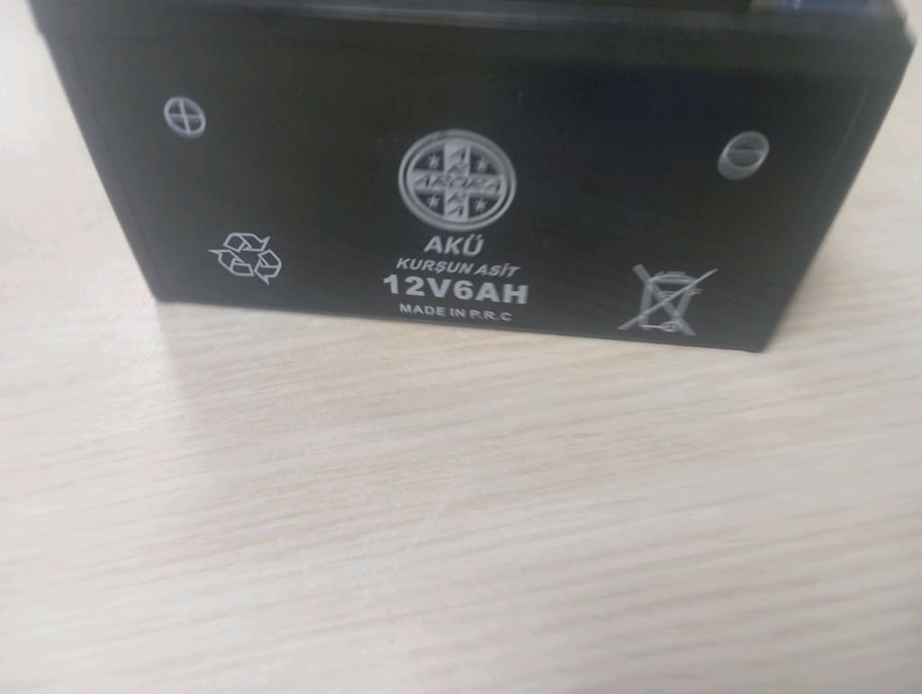 12 volt 6 AMPER YATAY MOTOR AKÜSÜ - 4