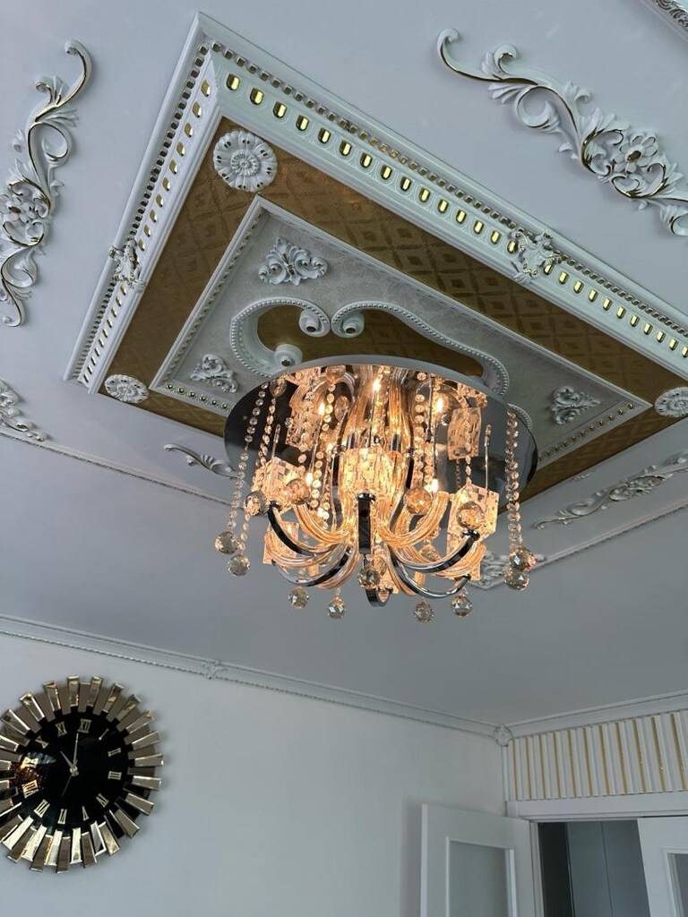 gösterişli lüks taşlı salon avizesi tertemiz - 3