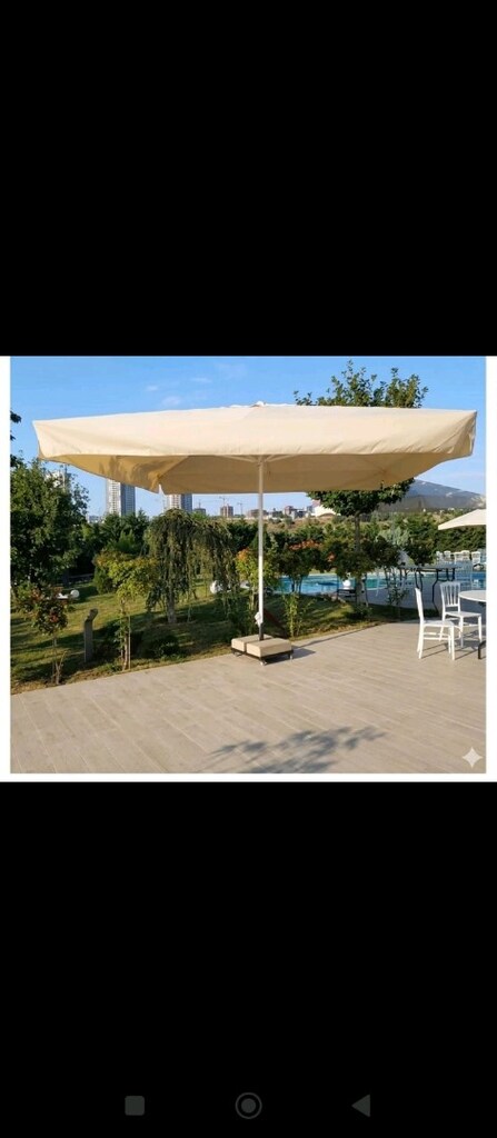 şemsiye mega şemsiye bahçe teras cafe restaurant şemsiye