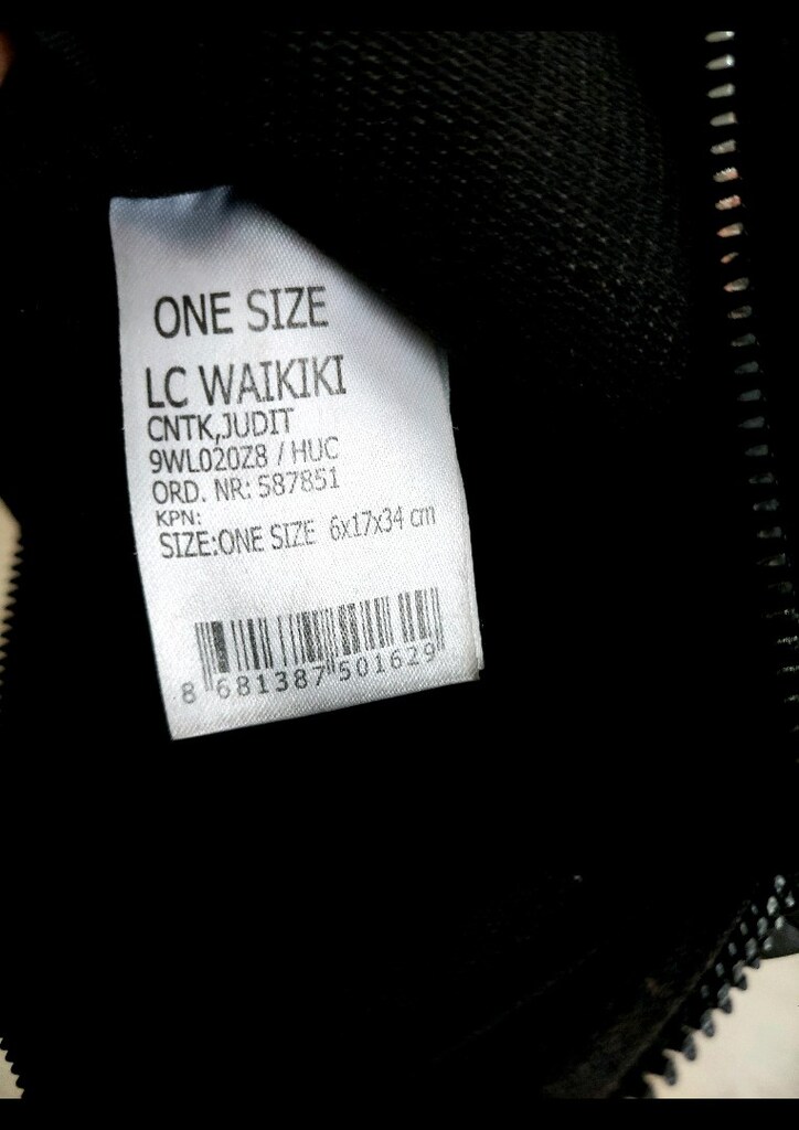 LCW unisex siyah göğüs çantası - 7
