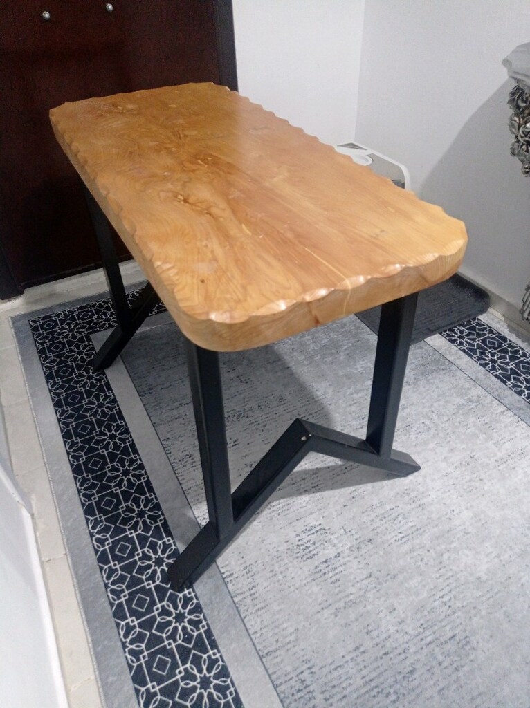 tek parça ahşap masa - 4