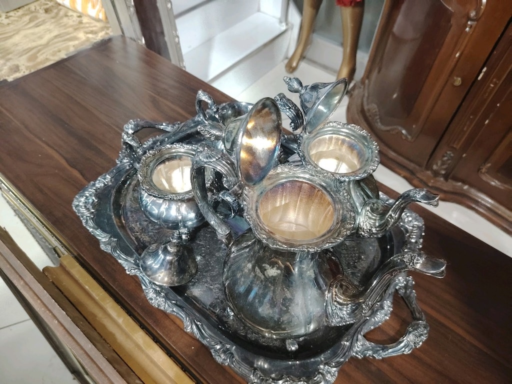 Antika çay kahve seti - 4