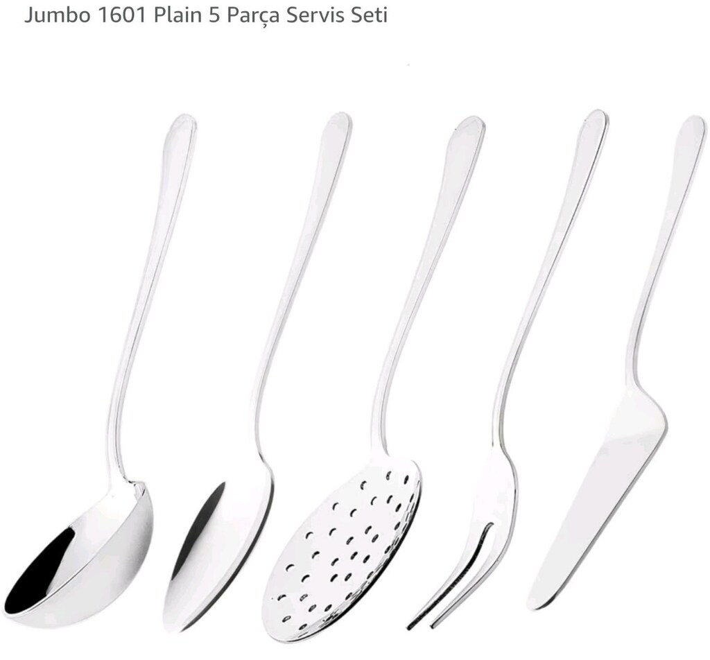 SIFIR Jumbo 1601 Plain 5 Parça Servis Seti – Paslanmaz Çelik Şık Sunum - 2