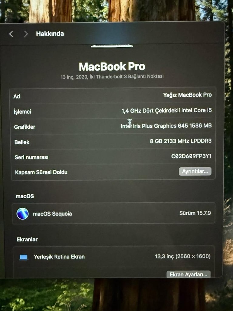 2020 MACBOOK PRO ÇOK İYİ DURUMDA - 4