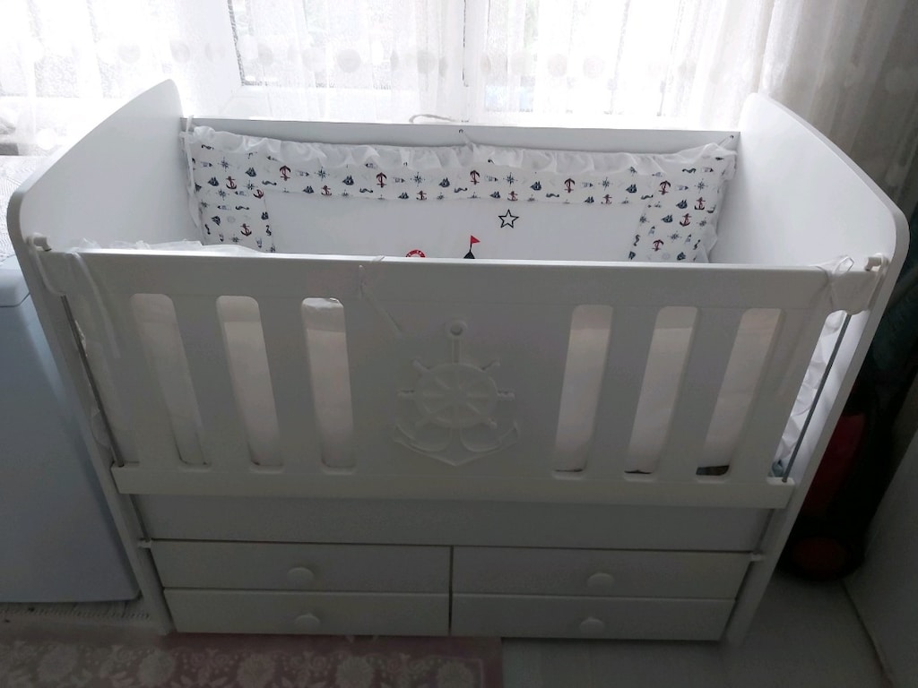 Tertemiz Sağlam Yükselen Asansörlü Mdf Karyola Beşik - 2