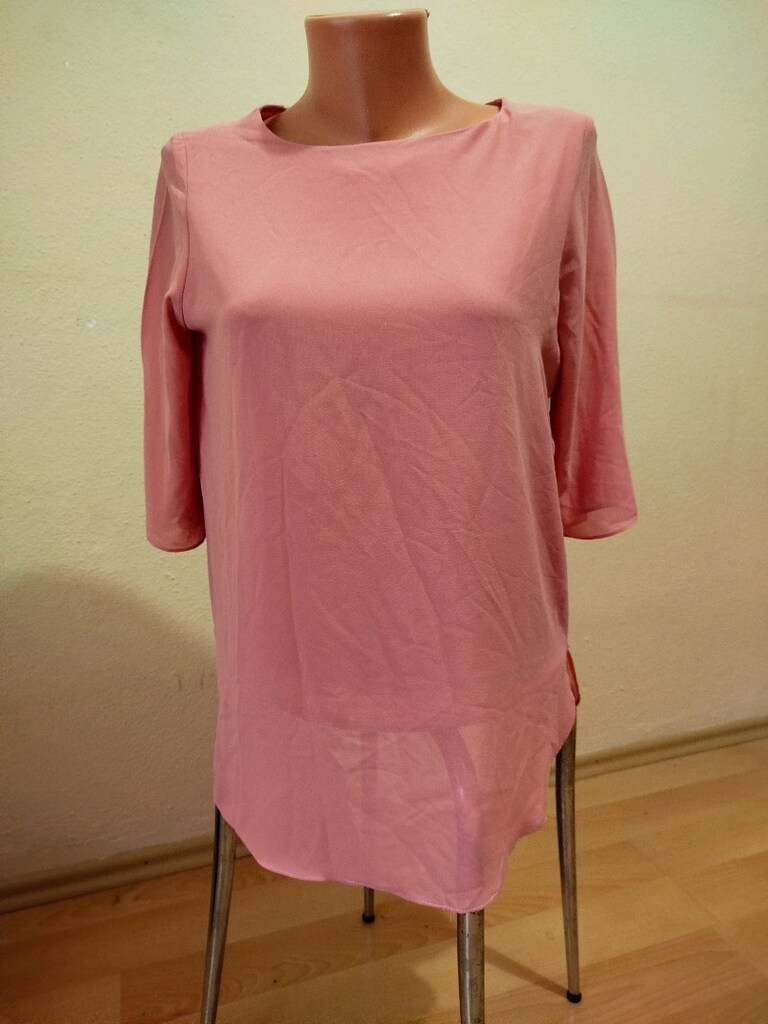 Yeni gibi yanları yırtmaçlı astarlı çok zarıf bluz boy ön 65 cm - 12