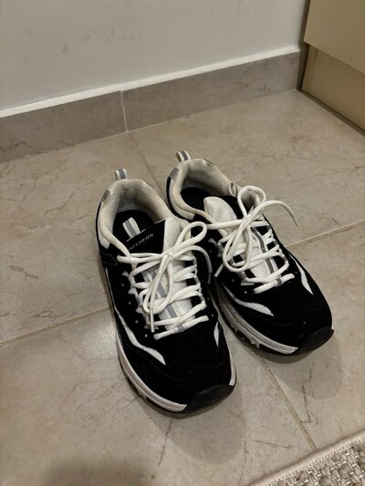 skechers d’lites siyah spor ayakkabı sneaker