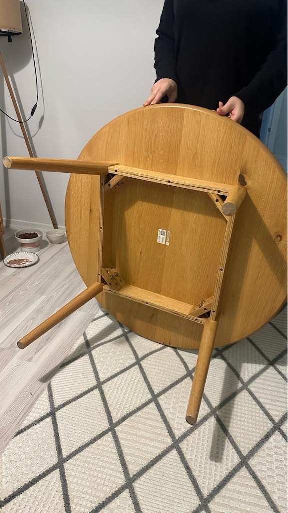 ikea masa yuvarlak yeni - 9