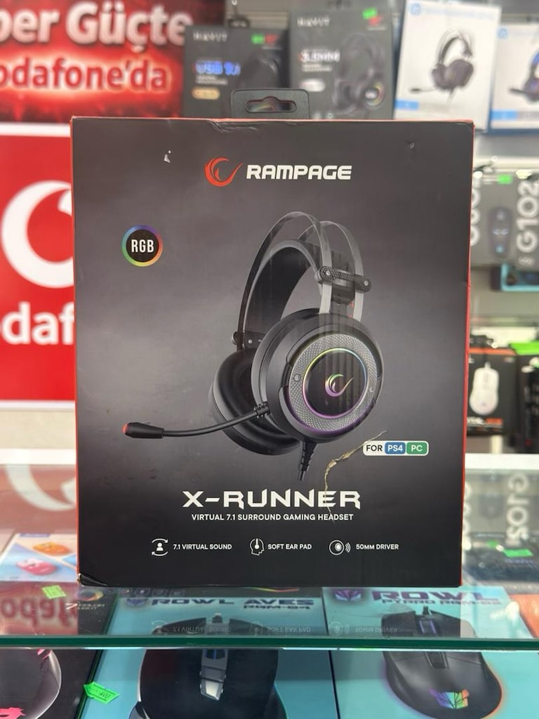 NİTRO BİLİŞİM’DEN RAMPAGE X-RUNNER VIRTUAL 7.1 SURROUND GAMING HEADS - 2