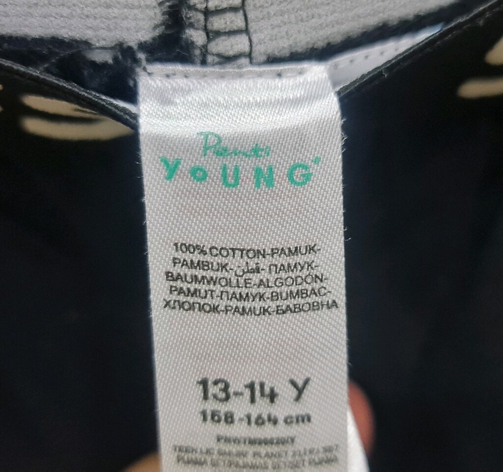 SMURFS Penty young 13-14 yaş tayt. %100 coton. Beli lastikli ve yazılı - 3