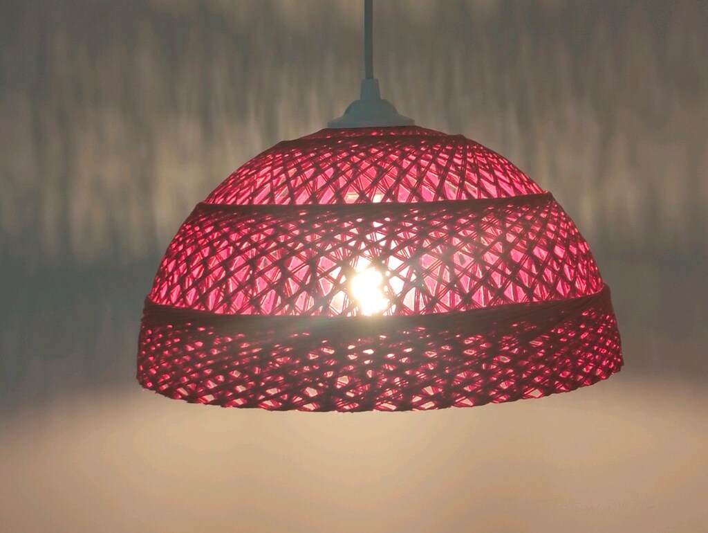 BOHEM SARKIT AVİZE 16*32 cm E27 KIRMIZI - 5