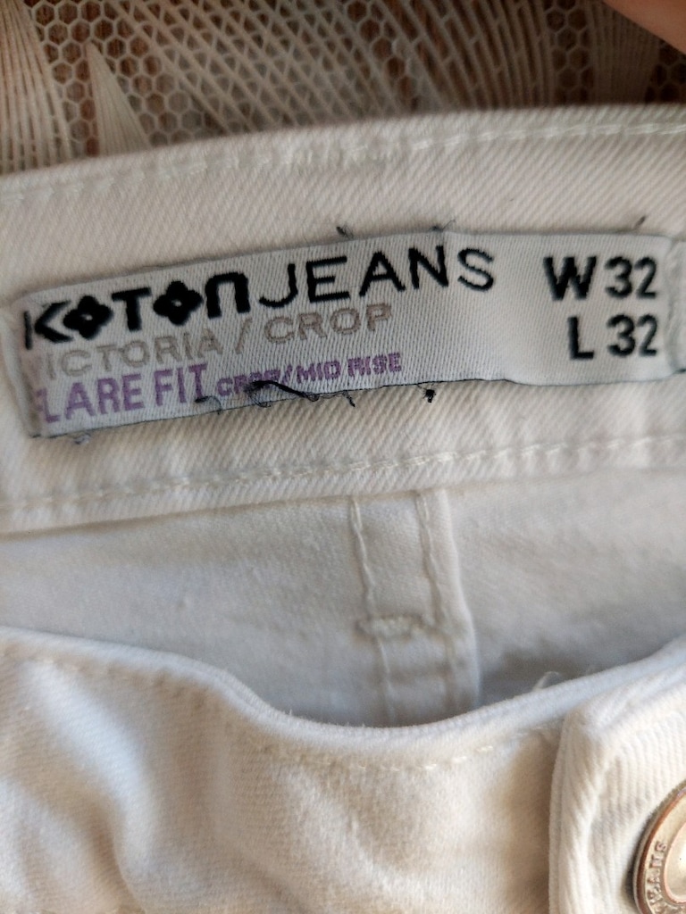 Koton victoria Beyaz Flare Jean Pantolon - 9