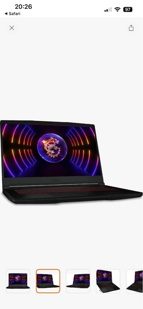 MSI Thin GF63 RTX 4050 | i5-12450H 12.Nesil | 144Hz Gaming Laptop - 2