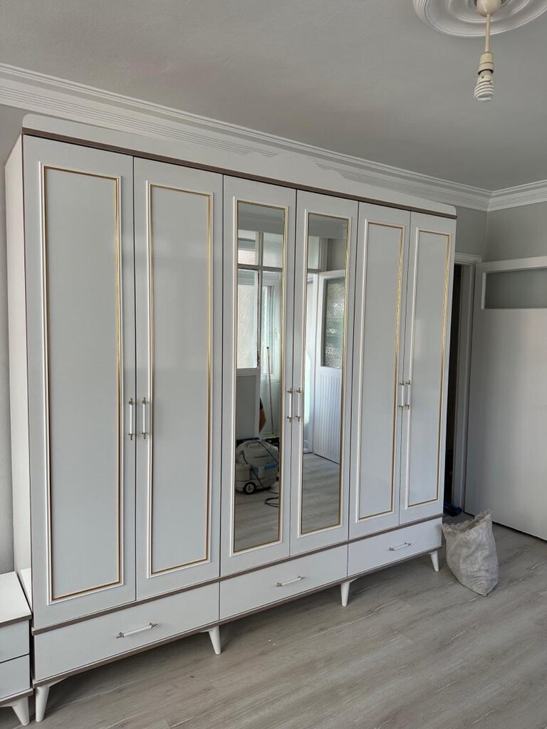 ultra lüks komple mdf yatak odası takımı sıfır ürün ambalınında - 3