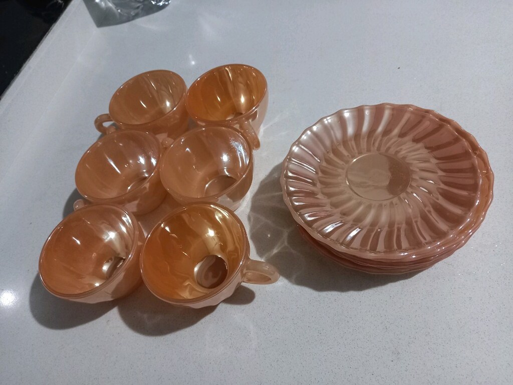 Sarı opal fincan takımı - 3