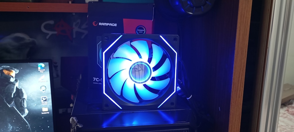 Tertemiz 1 Adet RAMPAGE 7C-120S Aynalı 120mm ARGB Fan - 5