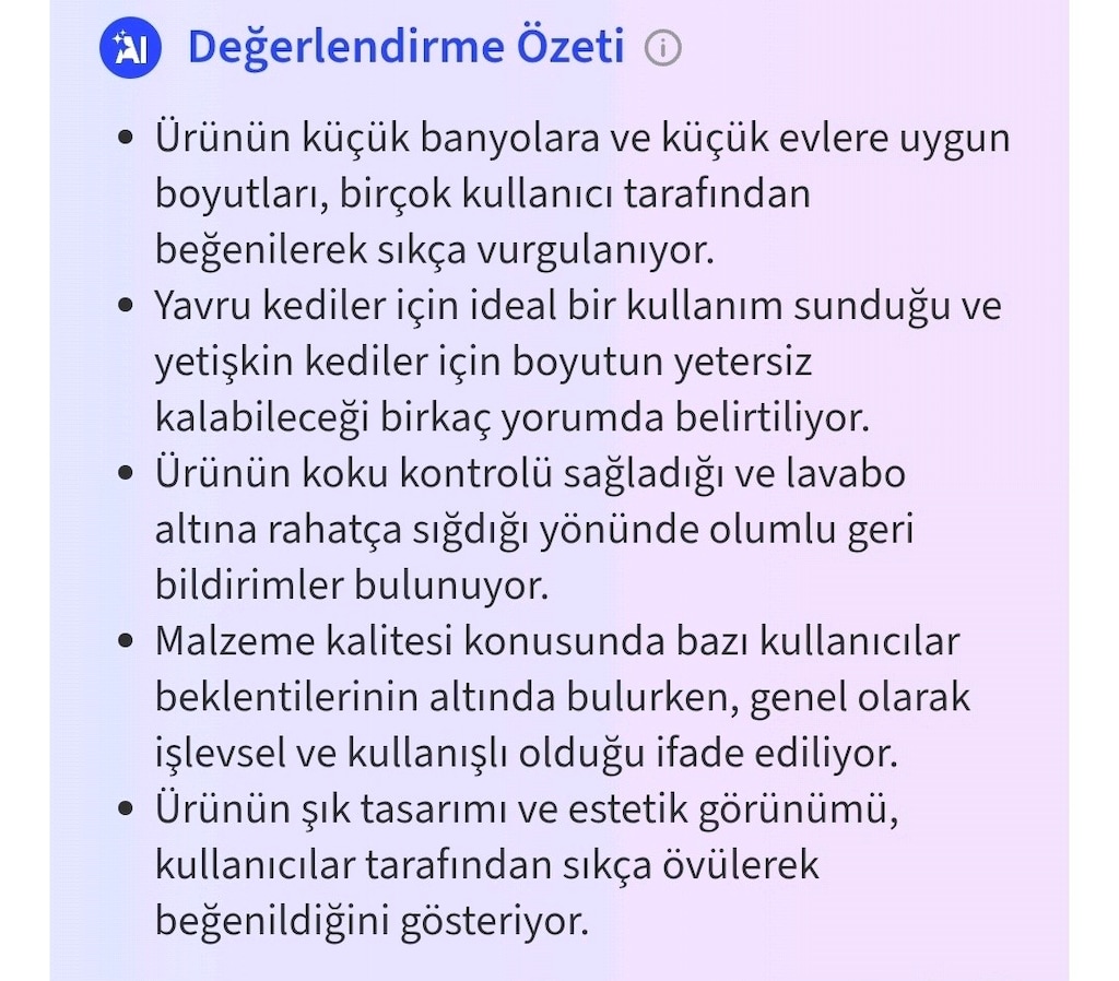 Aktif Karbon Filtreli (Small) Küçük Kapalı Kedi Tuvaleti - 6