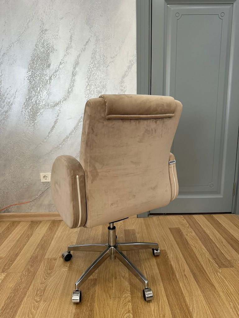 KLAS OFİS ÜSKÜDAR SÜET KUMAŞ ÇALIŞMA KOLTUĞU İKİNCİ EL - 4