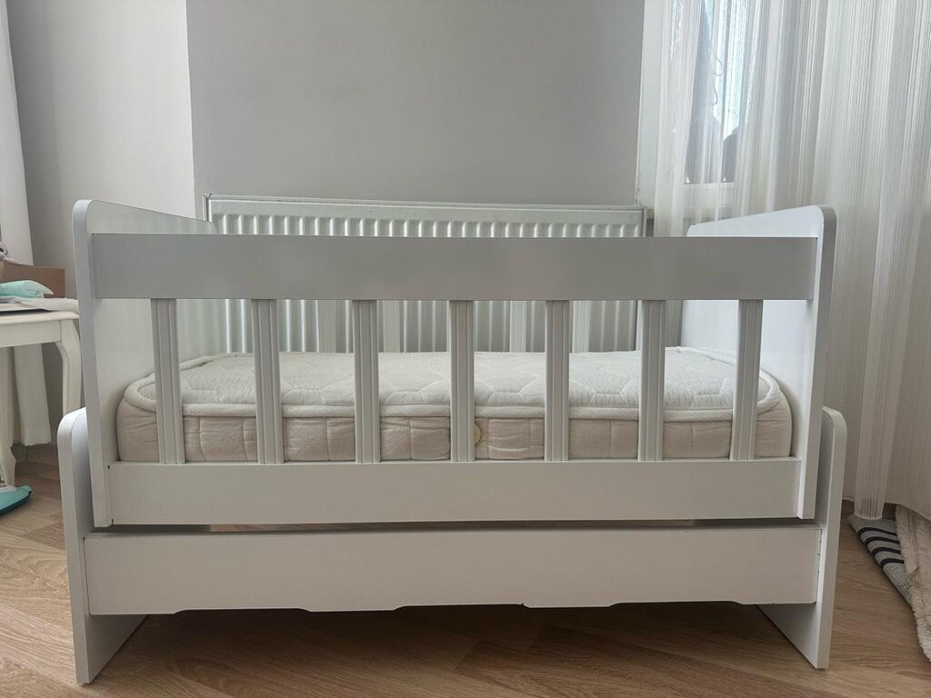 Ahşap Sallanır Anne Yanı Beşik - 16