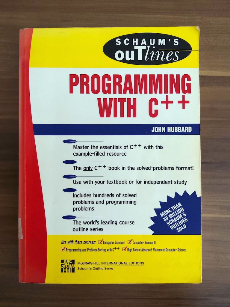 Programming with C++ - John Hubbard (Orijinal İngilizce)