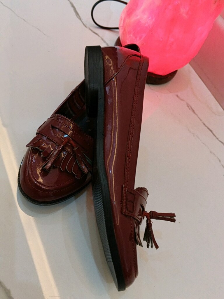 BAMBİ Bordo renk rugan püsküllü loafer ayakkabı 38 numara — görsel 5/6