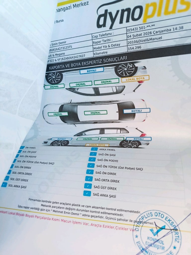 SAHİBİNDEN DİZEL 6 İLERİ DÜSÜK KM OPSİYONLU megane 3 - 9