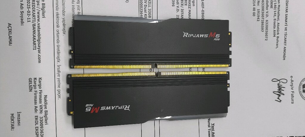 G skill ripjaws m5 RGB 32gb ddr5 ram kiti garantili - 4