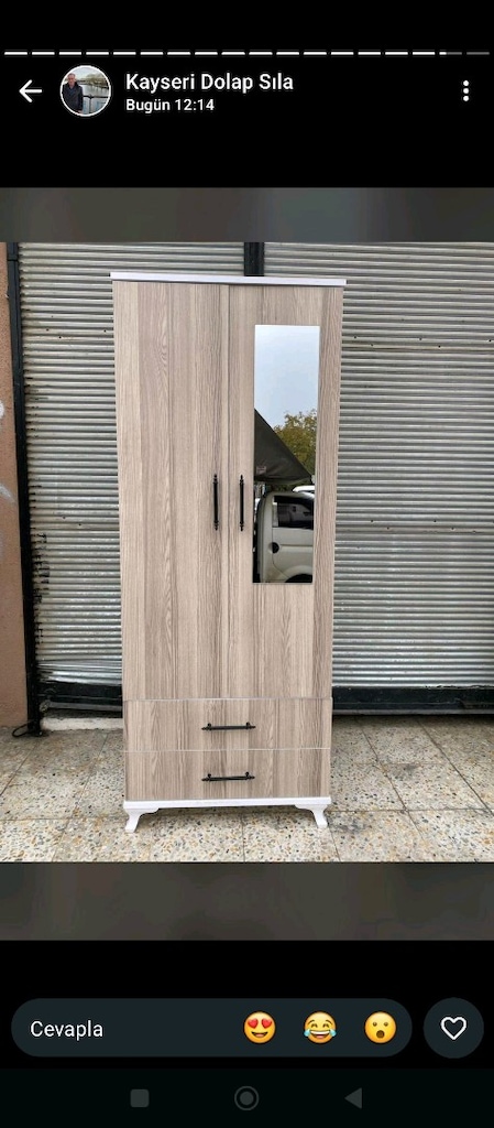 sıfır iki kapaklı elbise dolabı - 3