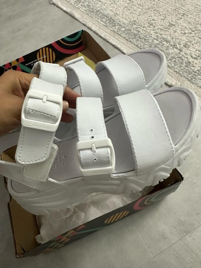 Skechers sandalet 37 numara beyaz - 6