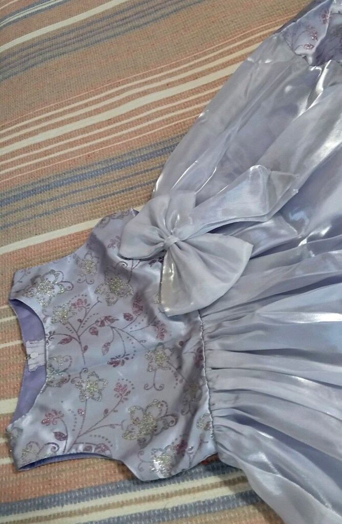 Lila Parlak Desenli Kız Çocuk Abiye - 11